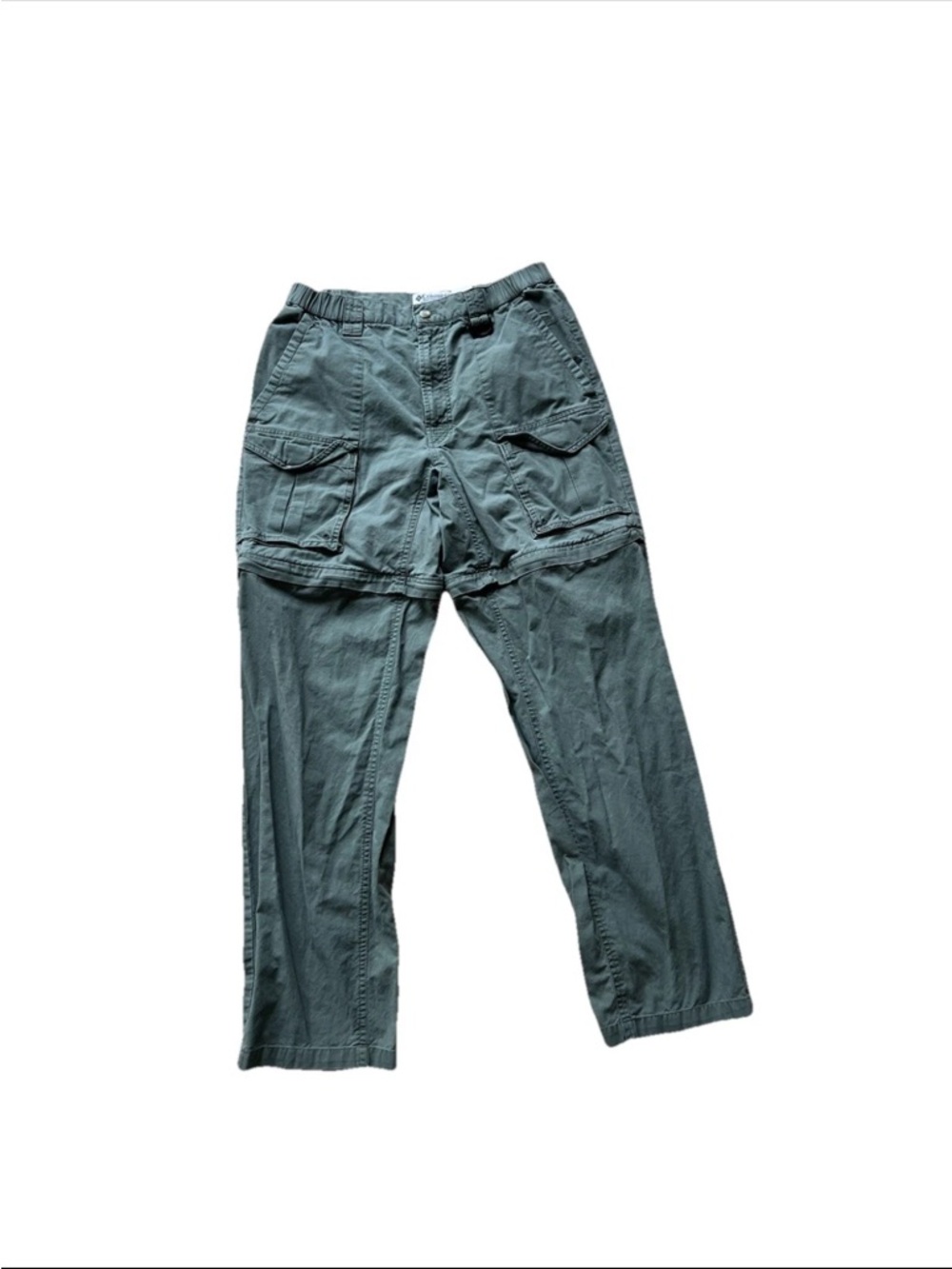 VTG Columbia Men's Green Convertible Cargo Pants Size 32 90s